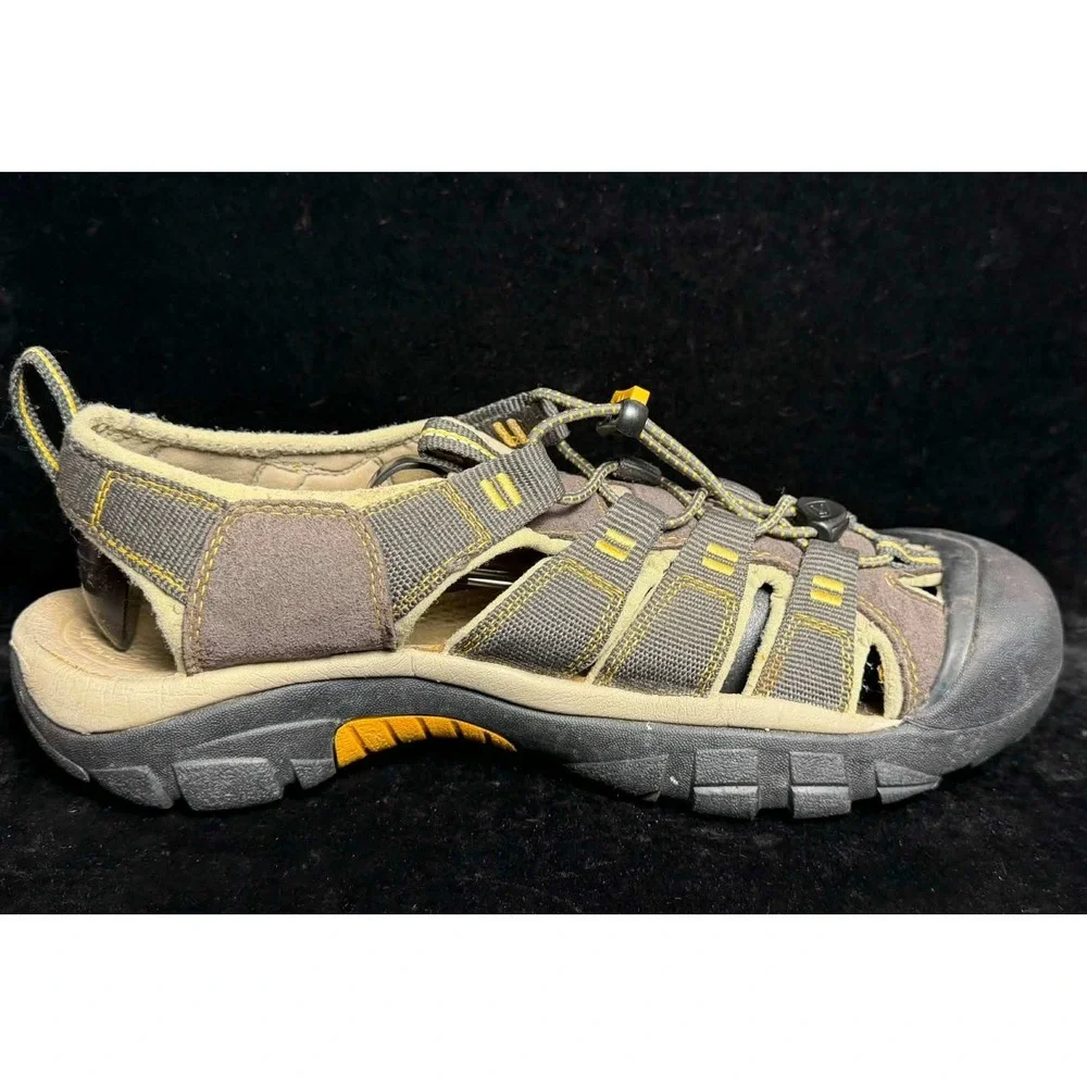 Keen Newport H2-Waterproof Hiking Sandals, Brown Yellow, 1008399, Mens 11